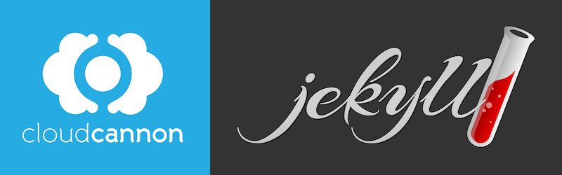 CloudCannon and Jekyll logos
