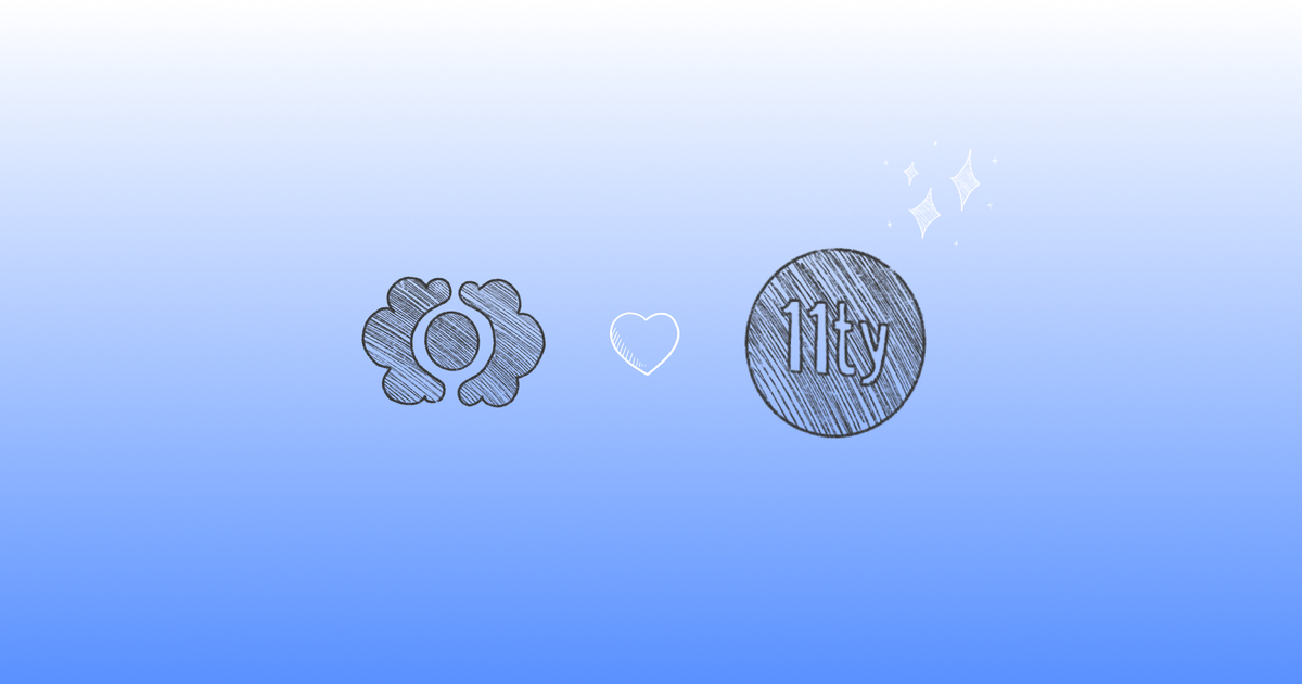 Illustration of CloudCannon and Eleventy logos on gradient background.